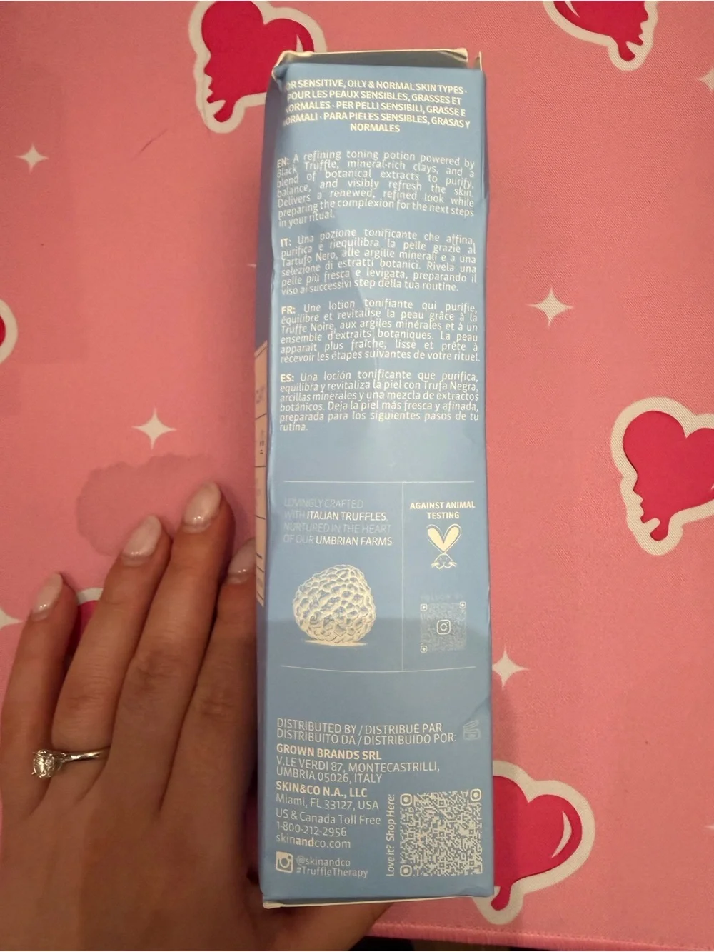 Skin Umbrian Truffle Clay Balancing Toner - Light Blue